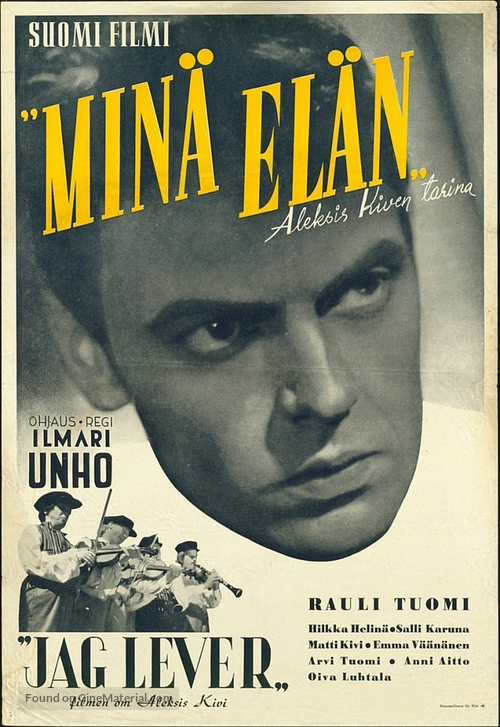 &#039;Min&auml; el&auml;n&#039; - Finnish Movie Poster