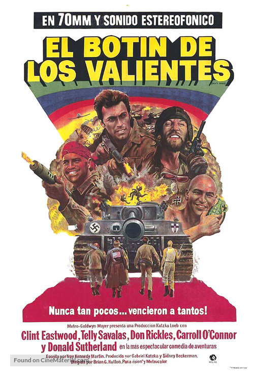 Kelly&#039;s Heroes - Argentinian Movie Poster