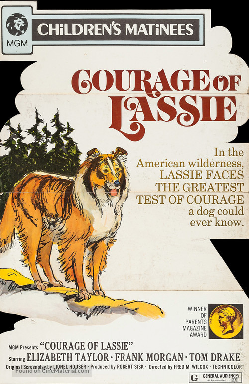 Courage of Lassie Original 1946 Argentine Movie Poster