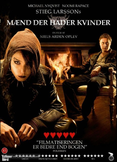 M&auml;n som hatar kvinnor - Danish Movie Cover