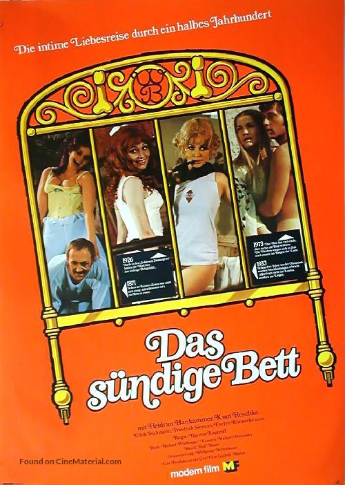 Das s&uuml;ndige Bett - German Movie Poster