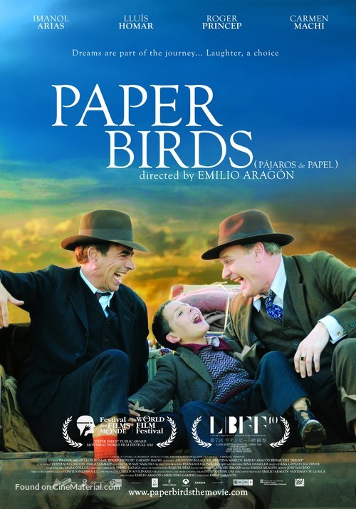 P&aacute;jaros de papel - Movie Poster