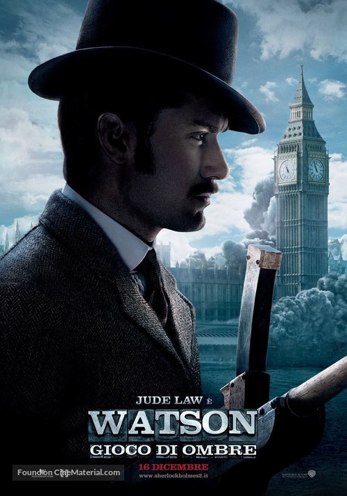 Sherlock Holmes: A Game of Shadows - Italian Movie Poster