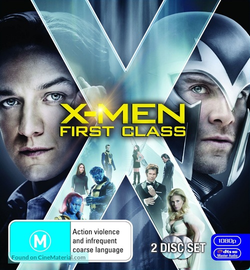 X-Men: First Class - Australian Blu-Ray movie cover