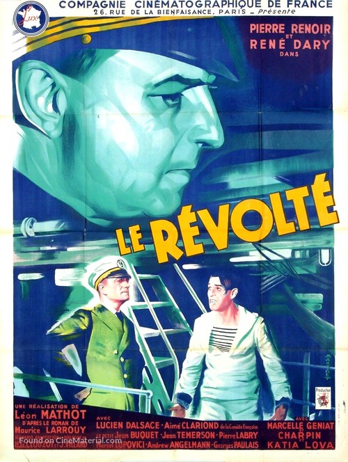 Le r&eacute;volt&eacute; - French Movie Poster