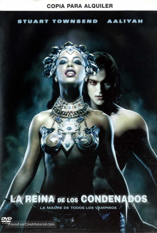 Queen Of The Damned - Spanish DVD movie cover