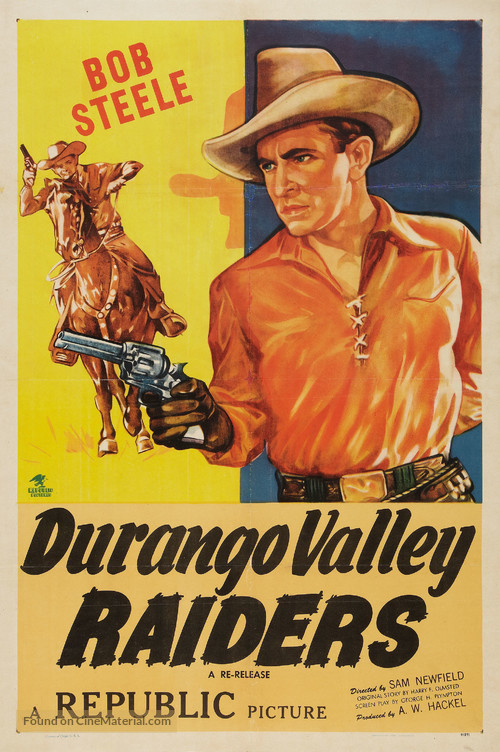 Durango Valley Raiders - Re-release movie poster