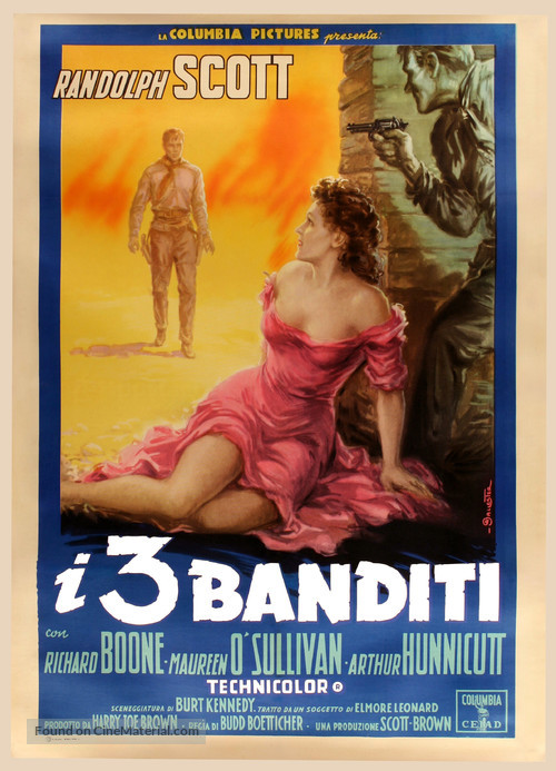 The Tall T - Italian Movie Poster