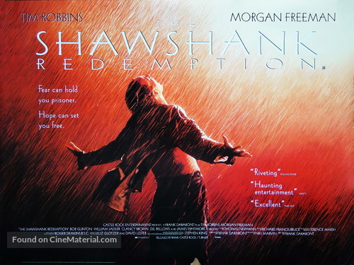 The Shawshank Redemption - British Movie Poster
