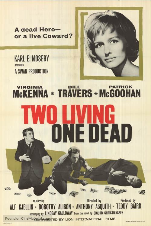 Two Living, One Dead - British Movie Poster