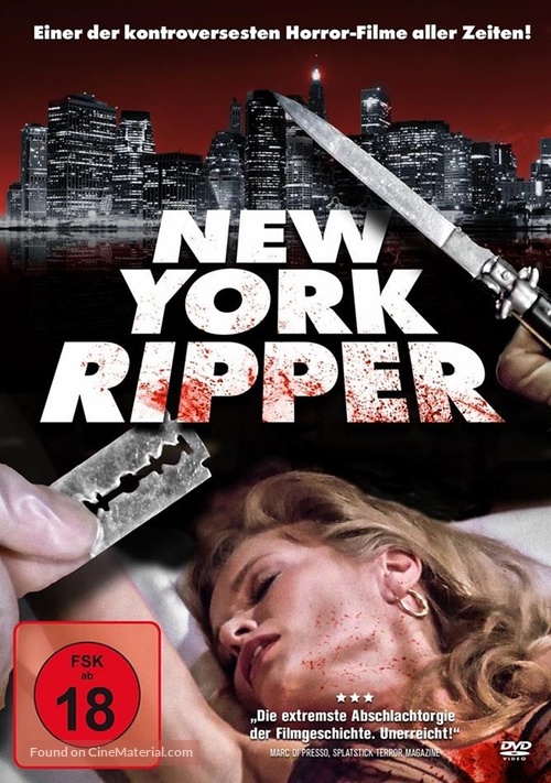 Lo squartatore di New York - German DVD movie cover