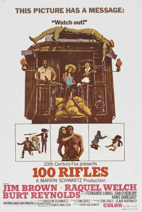 100 Rifles - Australian Movie Poster