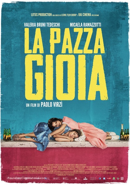 La pazza gioia - Italian Movie Poster