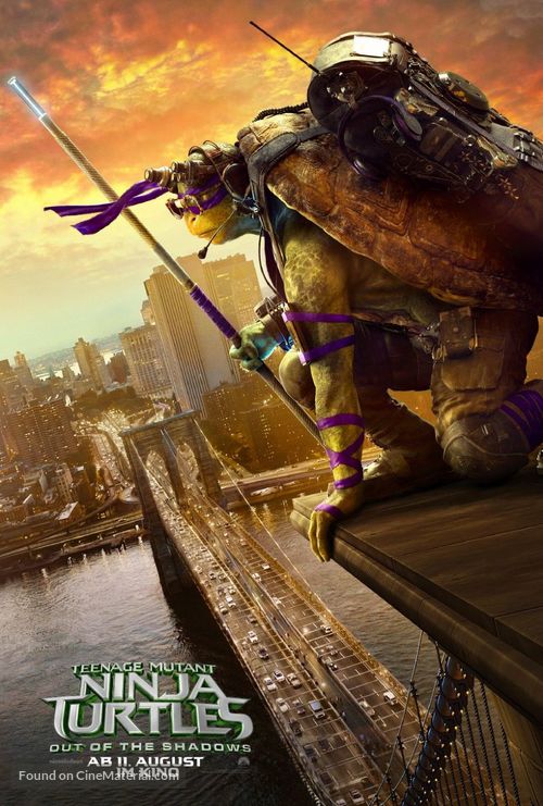 Teenage Mutant Ninja Turtles: Out of the Shadows - German Movie Poster