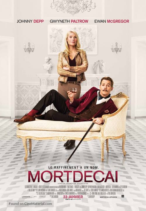 Mortdecai - Canadian Movie Poster