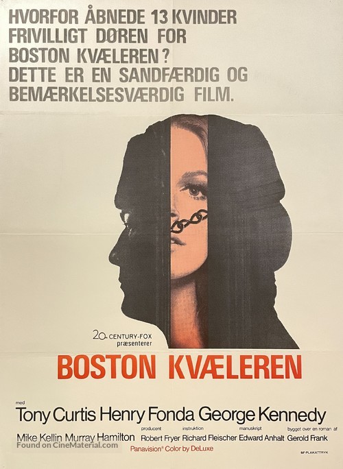 The Boston Strangler - Danish Movie Poster