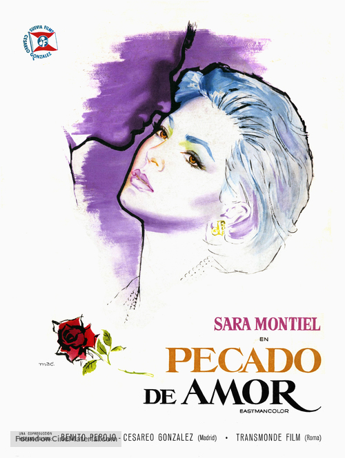 Pecado de amor - Spanish Movie Poster