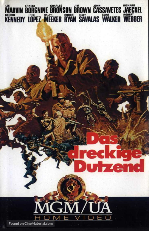 The Dirty Dozen - German VHS movie cover