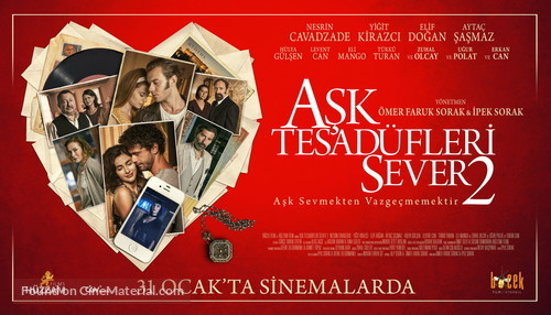 Ask Tesad&uuml;fleri Sever 2 - Turkish Movie Poster