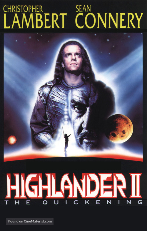 Highlander II: The Quickening - VHS movie cover