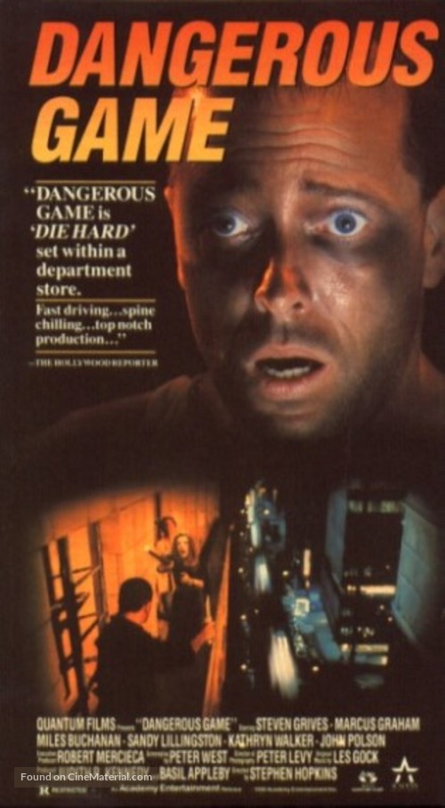 Dangerous Game - VHS movie cover