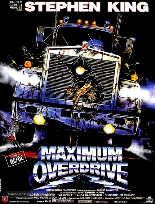 Maximum Overdrive - French Movie Poster