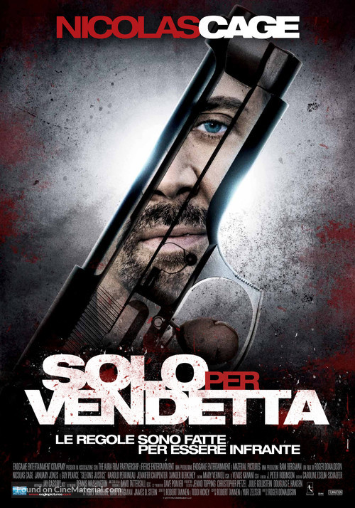 Seeking Justice - Italian Movie Poster