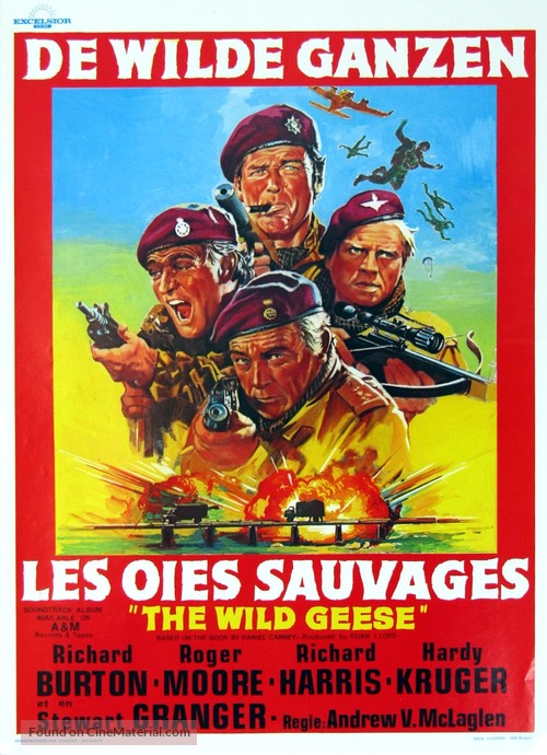 The Wild Geese - Belgian Movie Poster