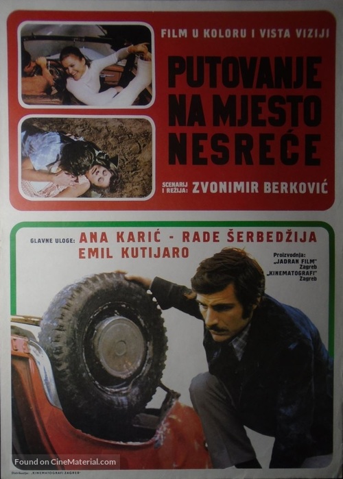 Putovanje na mjesto nesrece - Yugoslav Movie Poster