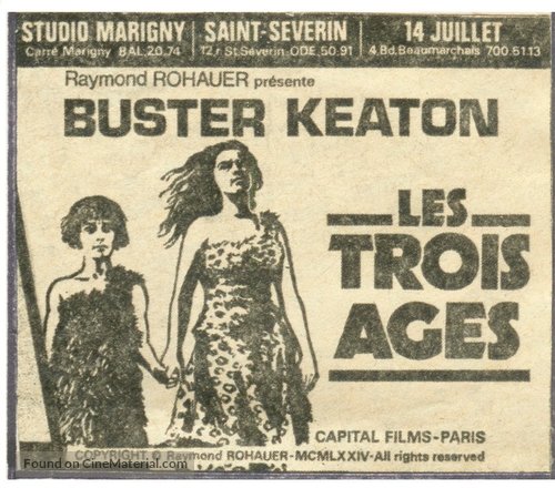 Three Ages - French Movie Poster