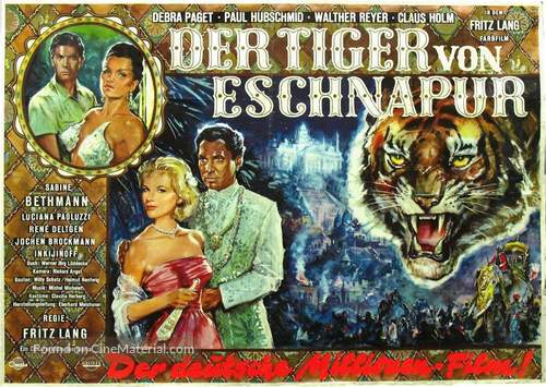 Der Tiger von Eschnapur - German Movie Poster