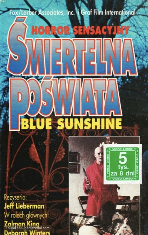 Blue Sunshine - Czech Movie Cover