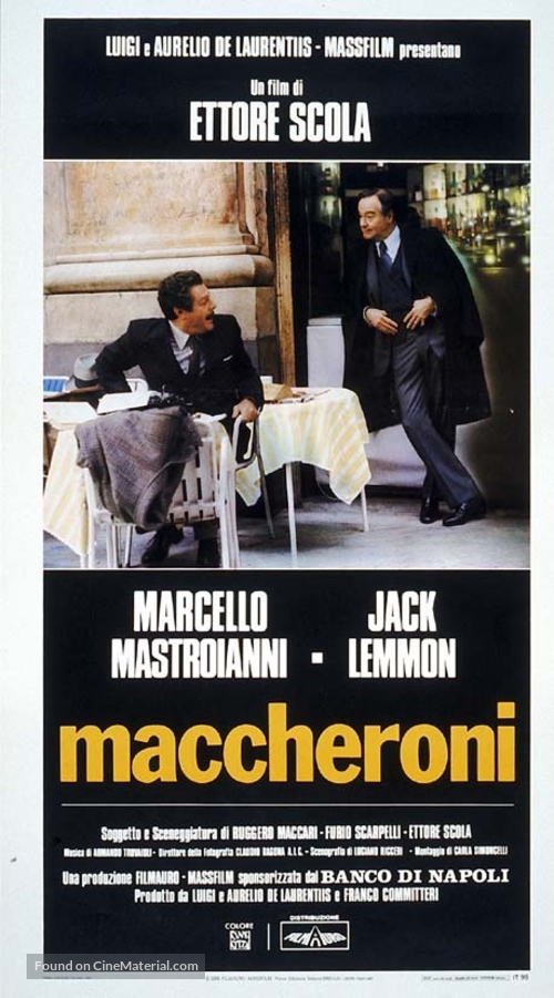 Maccheroni - Italian Movie Poster