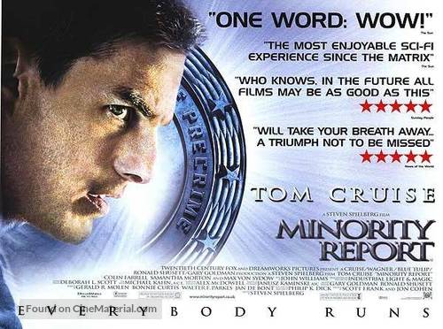 Minority Report - British Movie Poster