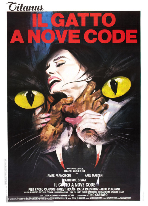 Il gatto a nove code - Italian Movie Poster