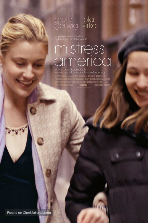 Mistress America - Norwegian Movie Poster