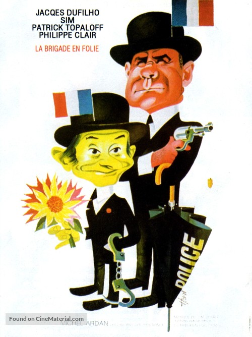 La brigade en folie - French Movie Poster