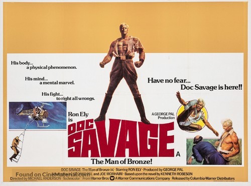 Doc Savage: The Man of Bronze - British Movie Poster