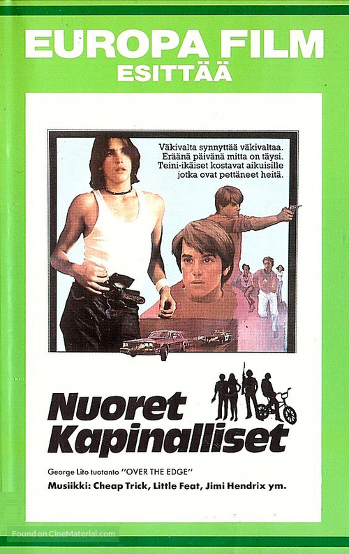 Over the Edge - Finnish VHS movie cover