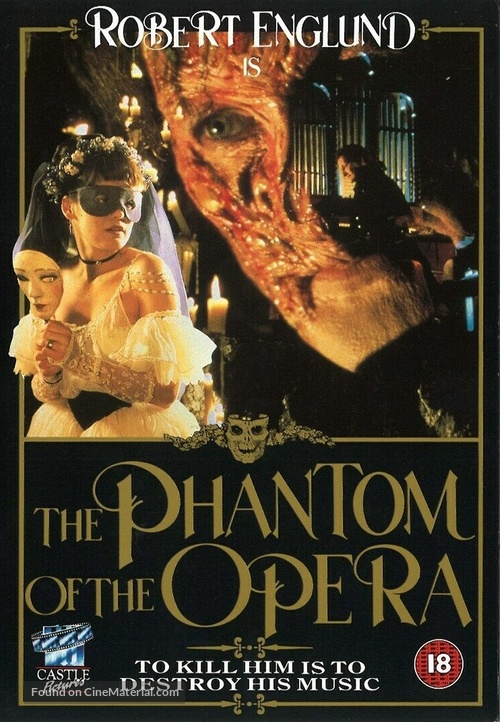 The Phantom of the Opera - British VHS movie cover