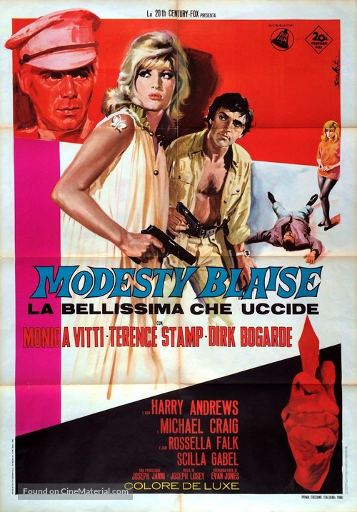 Modesty Blaise - Italian Movie Poster