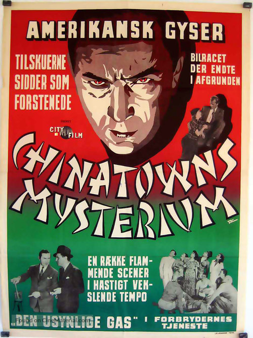 Shadow of Chinatown - Swedish Movie Poster