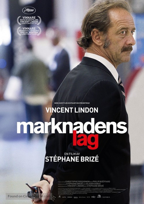 La loi du march&eacute; - Swedish Movie Poster