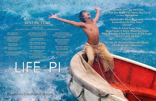 Life of Pi - For your consideration movie poster