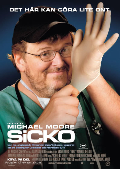 Sicko - Swedish Movie Poster