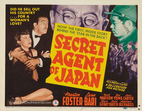 Secret Agent of Japan - Movie Poster