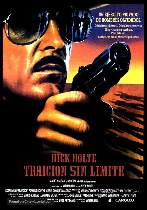 Extreme Prejudice - Spanish Movie Poster