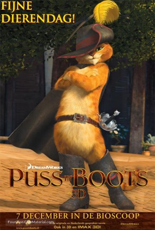 Puss in Boots - Dutch Movie Poster