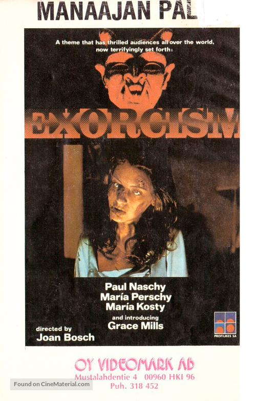 Exorcismo - Finnish VHS movie cover