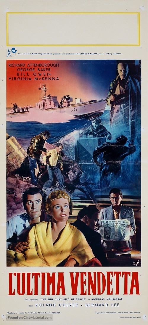 The Ship That Died of Shame - Italian Movie Poster